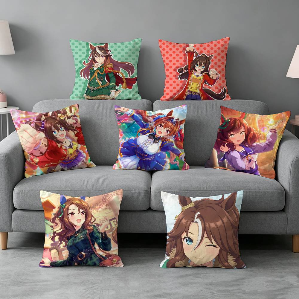 Home Textiles Definition - غطاء وسادة Umamusume Pretty-y Derby هدية