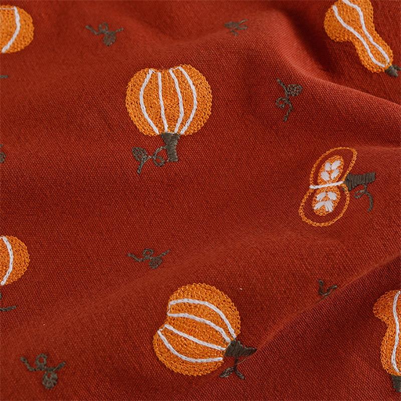 Linum Home Textiles - نسيج قطني مطرز اليقطين ، حقيبة
