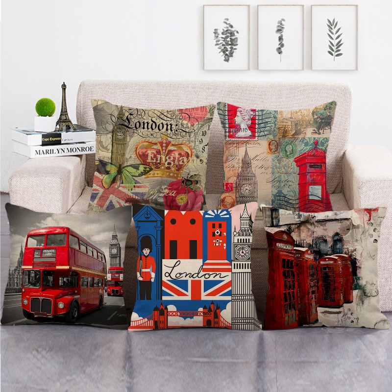 Home Textiles London - أغطية وسائد قطيفة قصيرة مطبوعة على