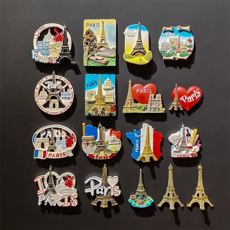 Home Textiles France - برج ايفل فرنسا ثلاثية الأبعاد مغناطيس
