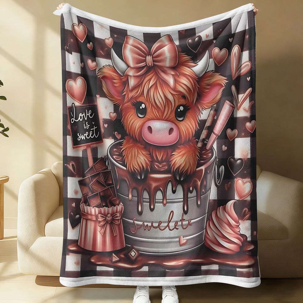 بطانية فلانيل مطبوعة بتصميم أب - مراجعة Highland Home Textiles وسعره