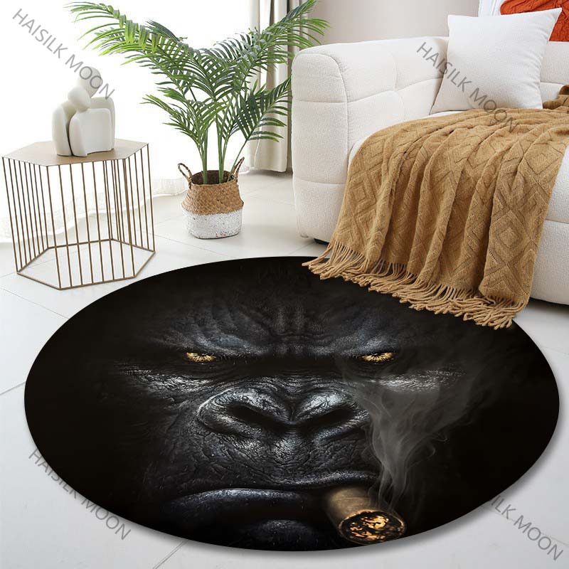 سجادة دائرية مطبوعة بتصميم فن  - مراجعة Home Art Textiles وسعره