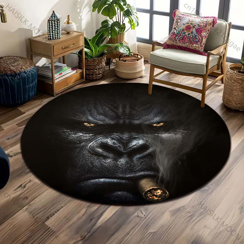 سجادة دائرية مطبوعة بتصميم فن  - مراجعة Home Art Textiles وسعره