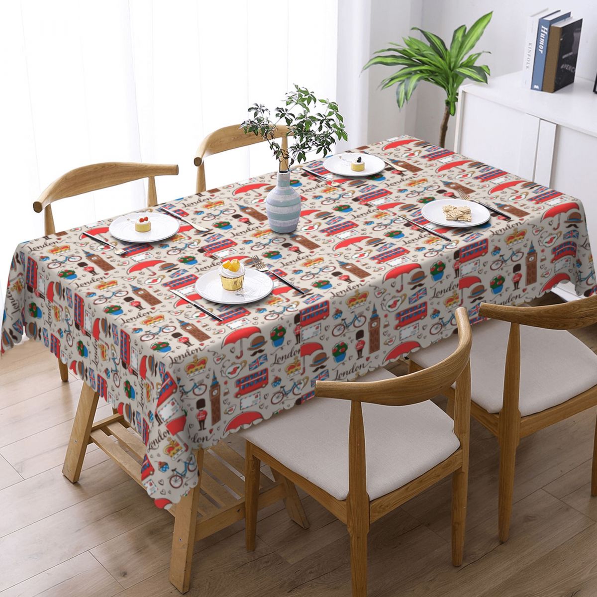 مفرش طاولة مقاوم للماء بنمط لن - مراجعة Home Textiles London وسعره
