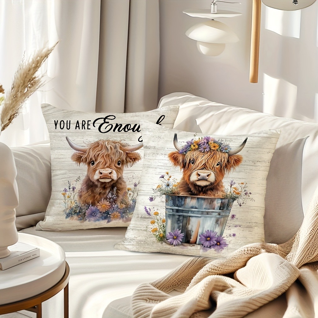 غطاء وسادة من مادة القطيفة الق - مراجعة Highland Home Textiles وسعره