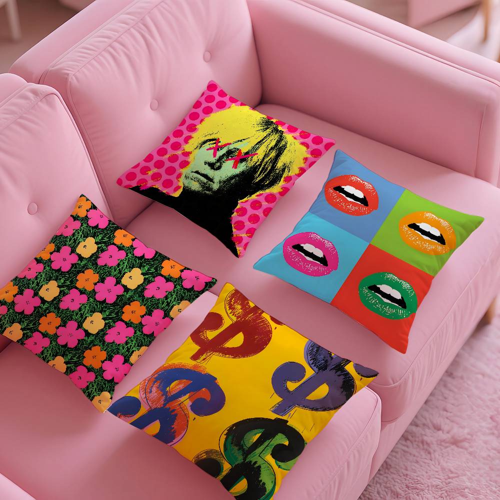 A-Andy W-Warhol الفن كيس وسادة - مراجعة Home Art Textiles وسعره