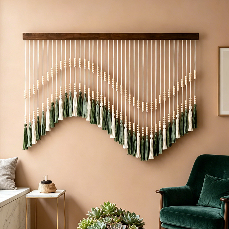معلقة جدارية بوهيمية يدوية الص - مراجعة Home Art Textiles وسعره